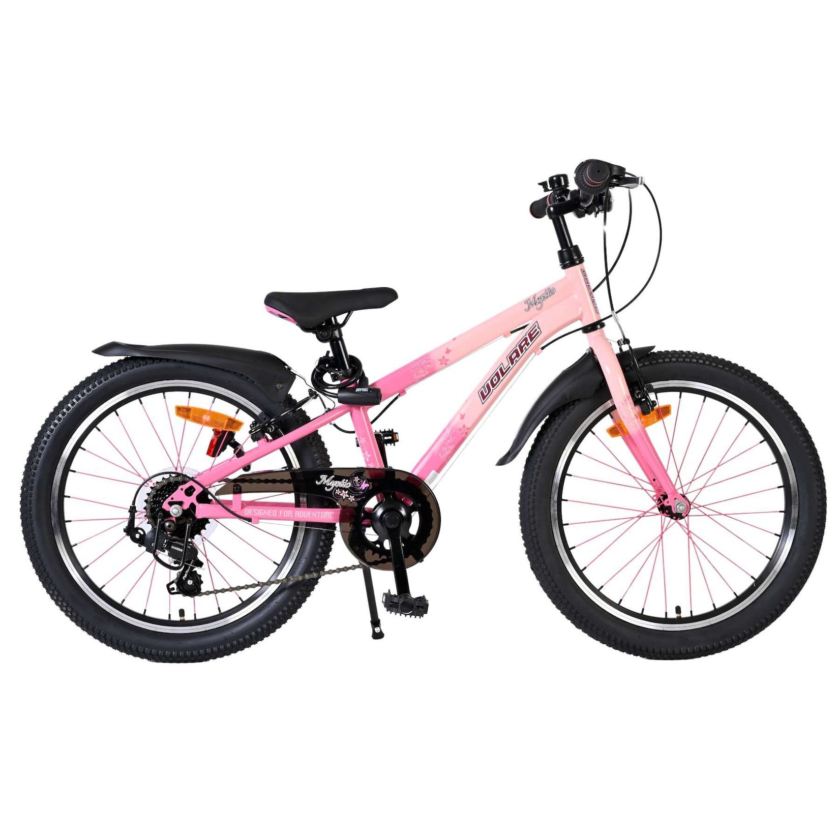 Volare Kinderfahrrad Mystic 20 Zoll Kinderrad in Rosa, 7 Gänge