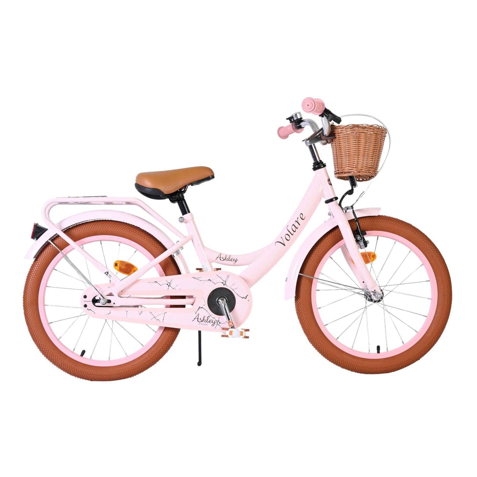 Volare Kinderfahrrad Ashley für Mädchen 18 Zoll Kinderrad in Rosa