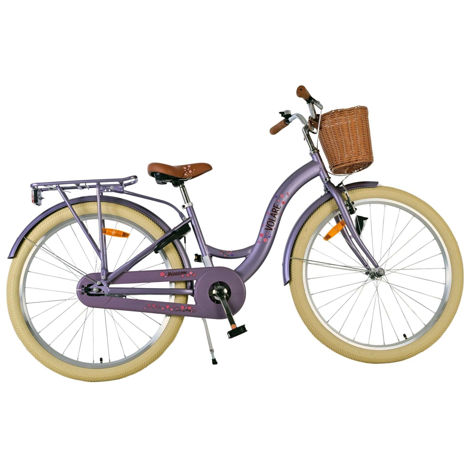 Volare Kinderfahrrad Blossom für Mädchen 26 Zoll Kinderrad in Lila