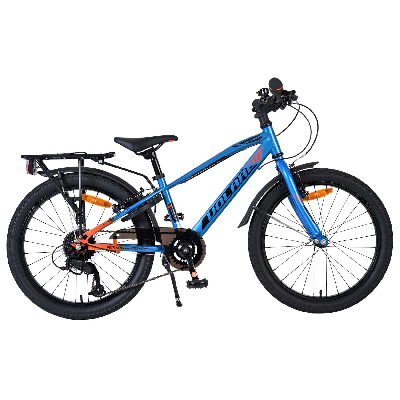 Volare Kinderfahrrad Explorer für Jungen 20 Zoll Kinderrad in Blau, 7 Gänge