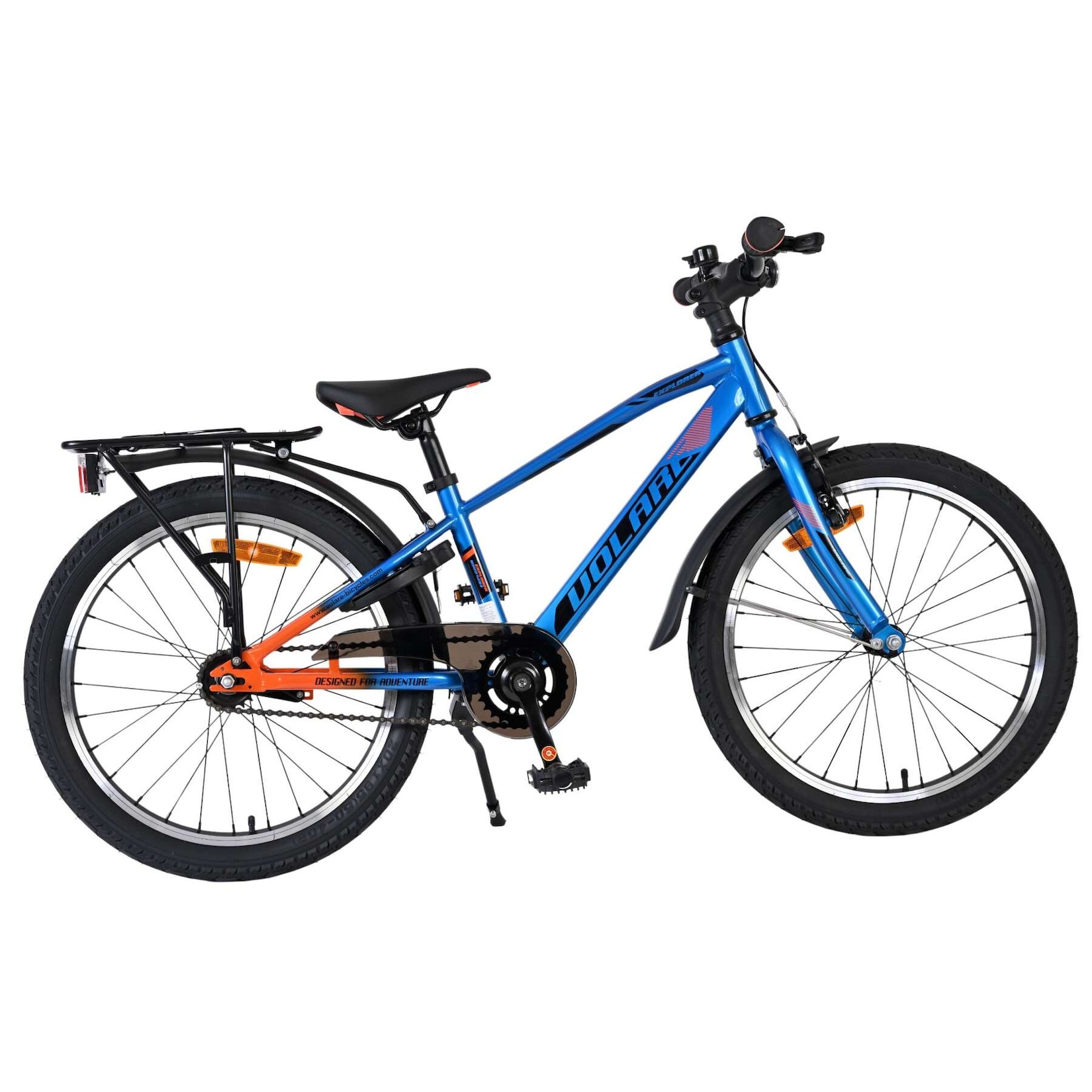 Volare Kinderfahrrad Explorer für Jungen 20 Zoll Kinderrad in Blau-Orange