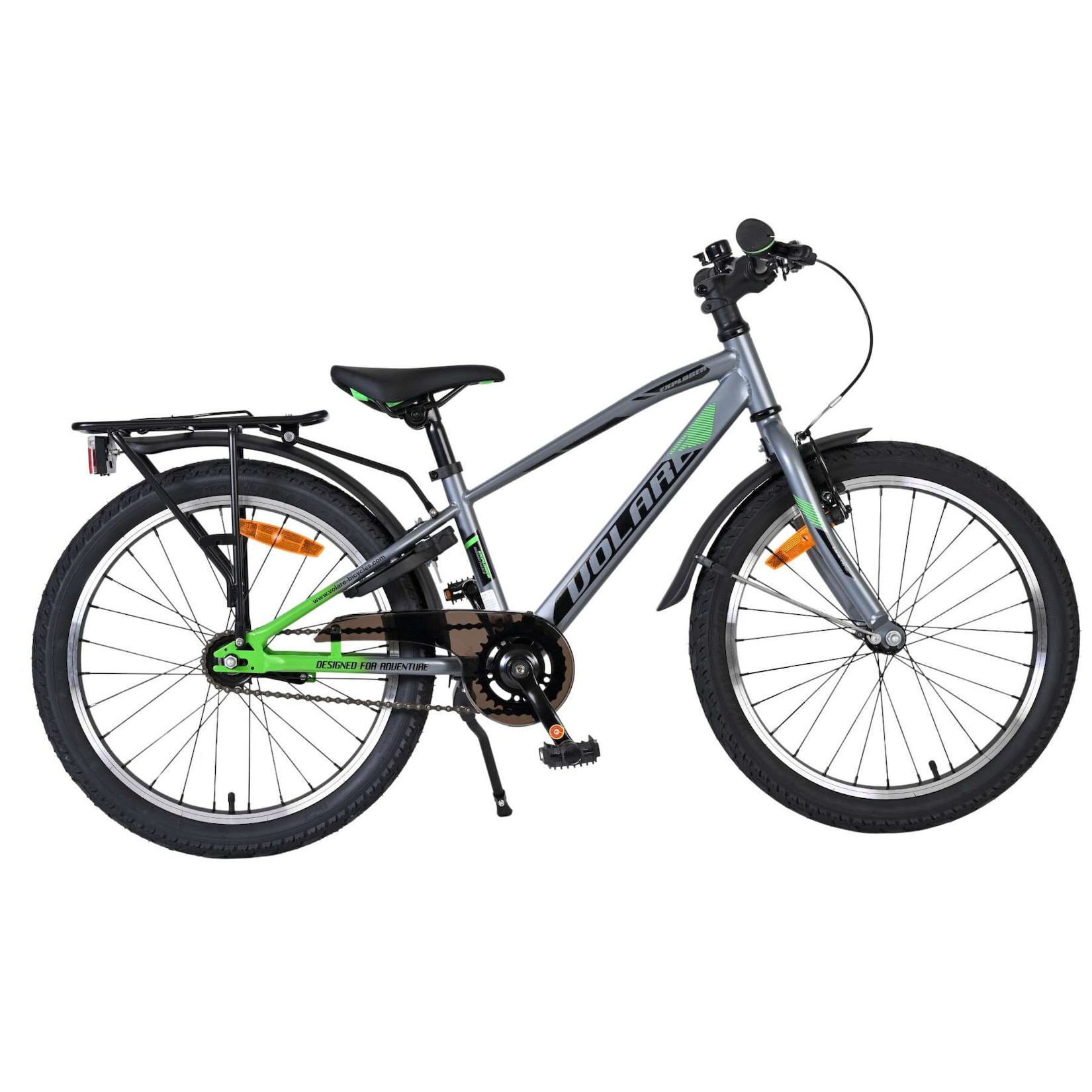 Volare Kinderfahrrad Explorer für Jungen 20 Zoll Kinderrad in Dunkelgrau