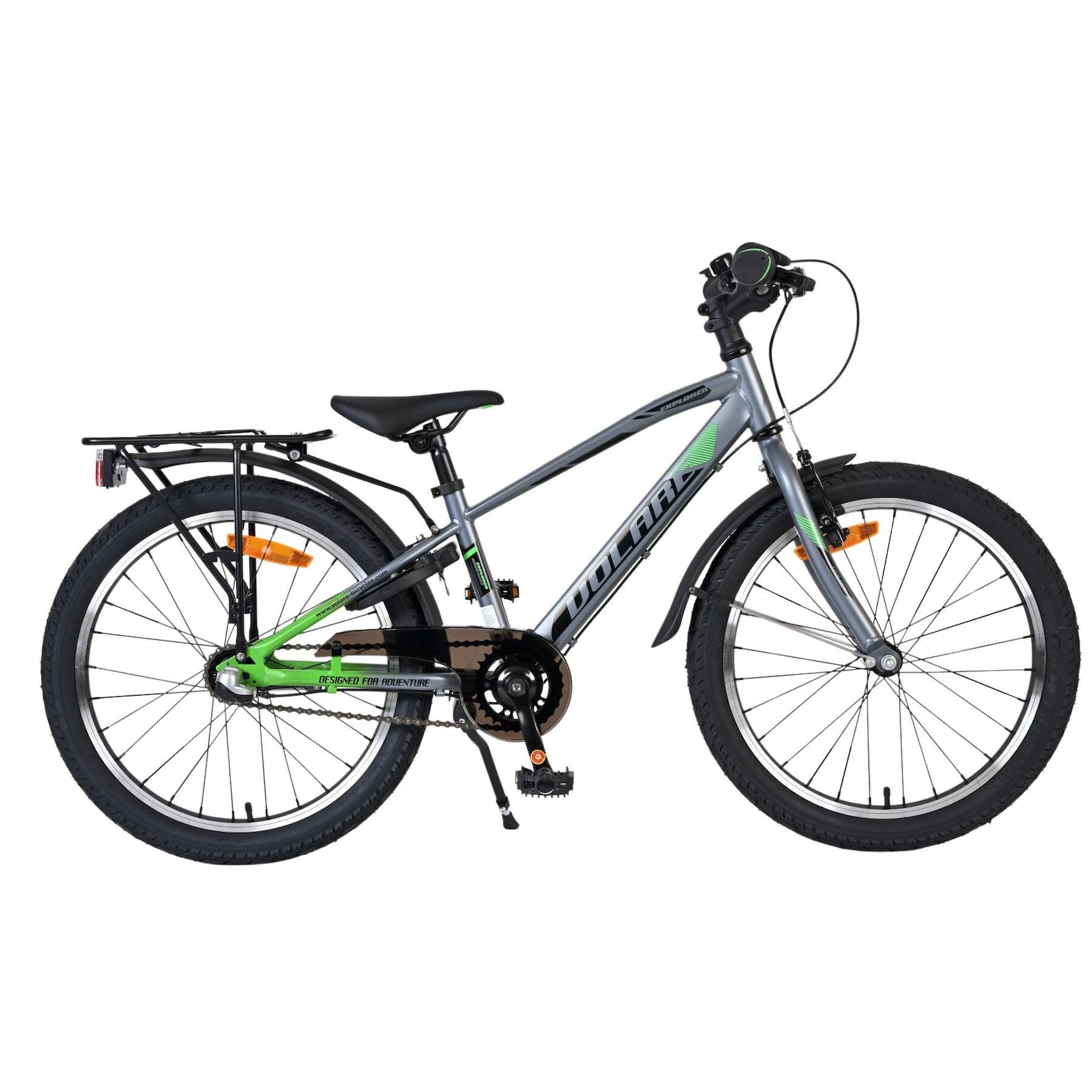 Volare Kinderfahrrad Explorer für Jungen 20 Zoll Kinderrad in Dunkelgrau, Shimano Nexus 3