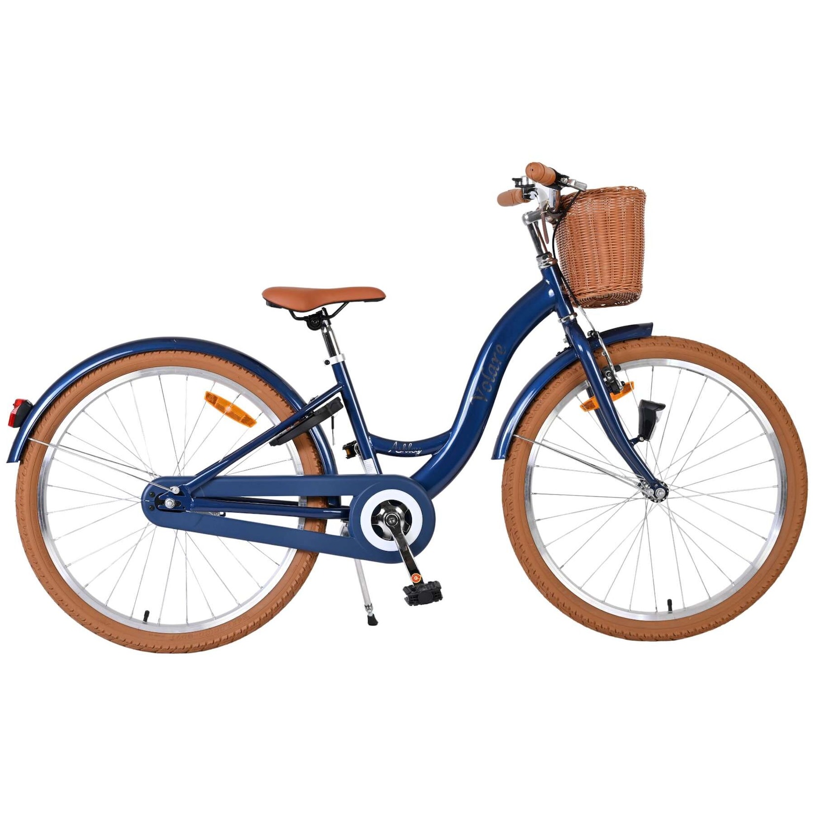 Volare Kinderfahrrad Ashley für Mädchen 24 Zoll Kinderrad in Blau