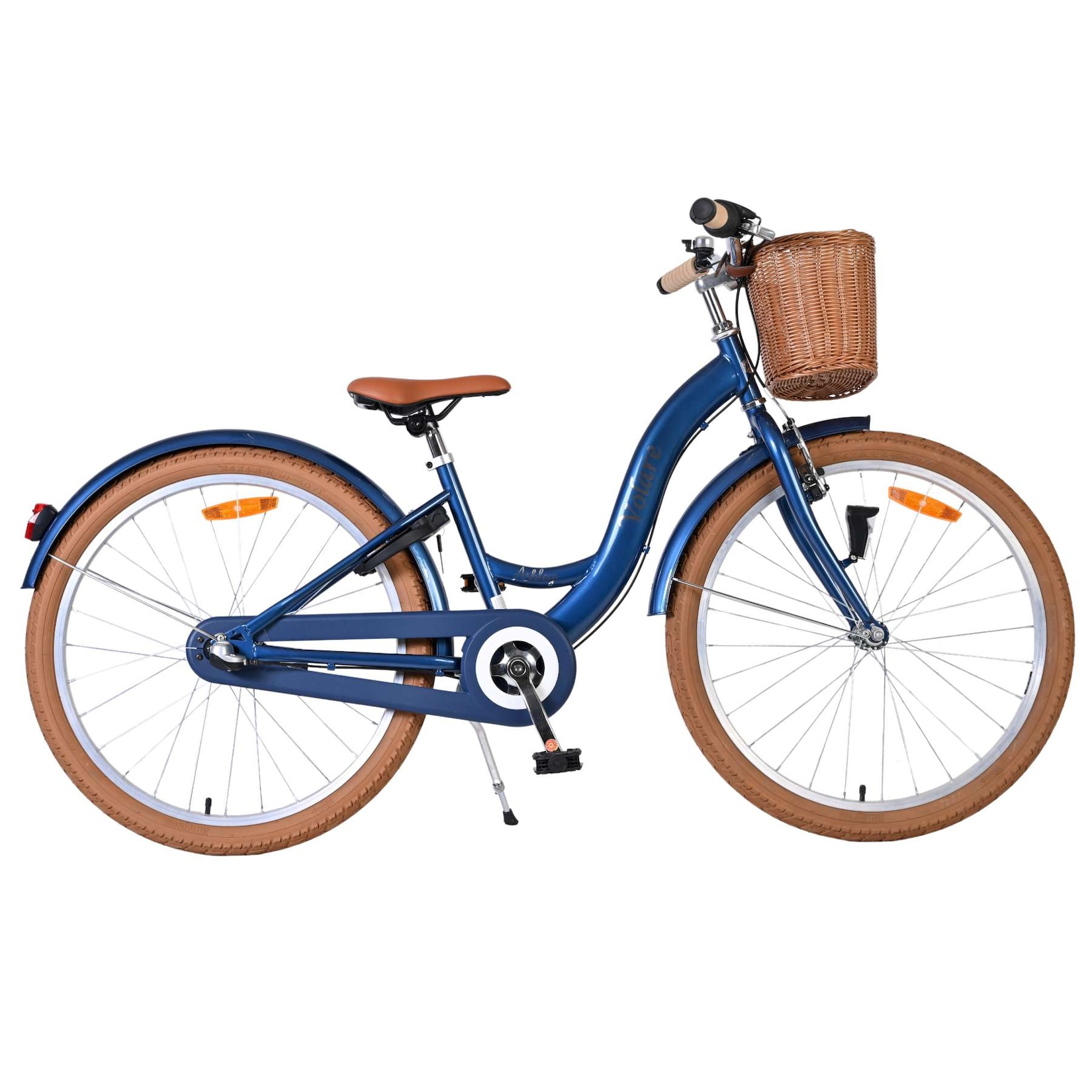 Volare Kinderfahrrad Ashley für Mädchen 24 Zoll Kinderrad in Blau, Shimano Nexus 3