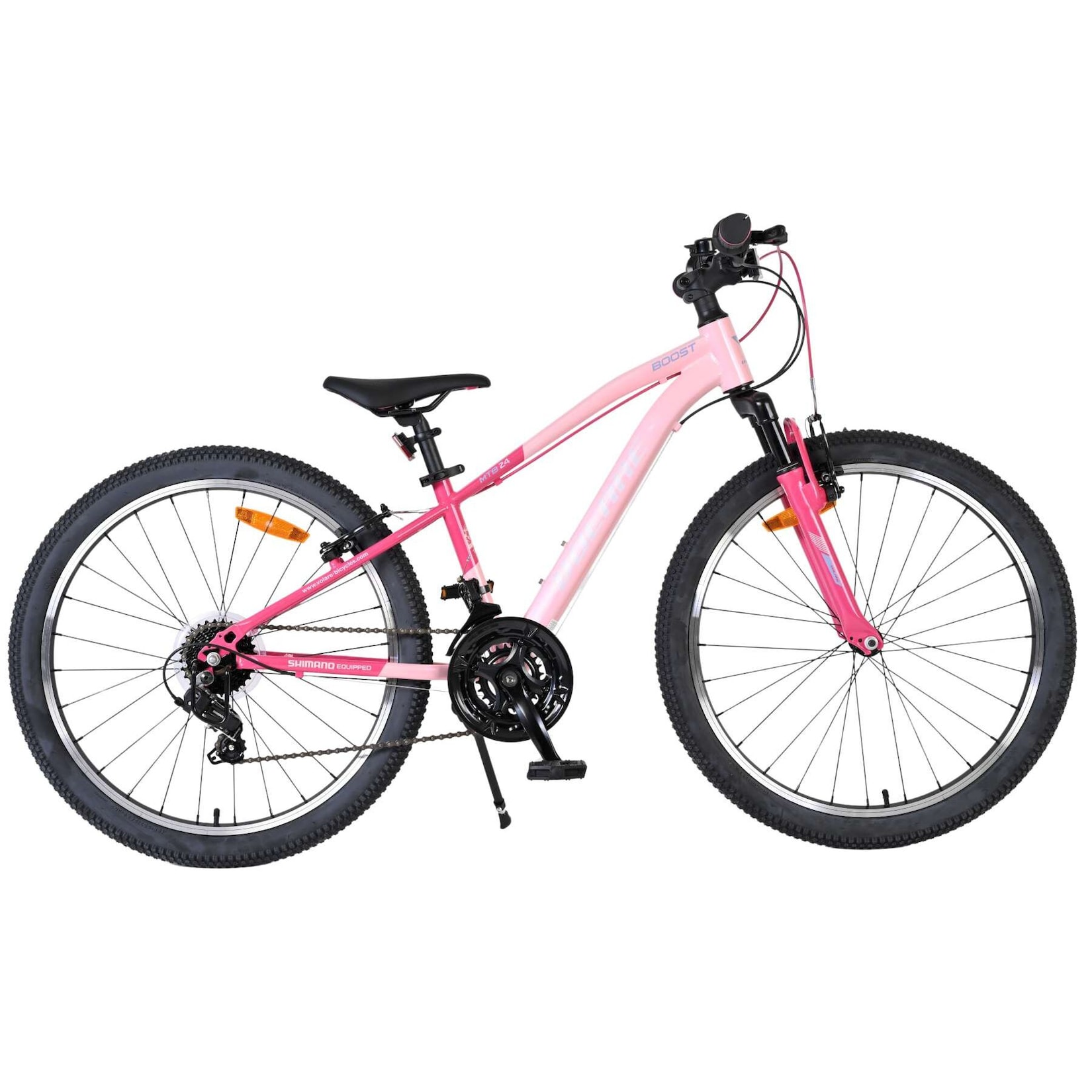 Volare Kinderfahrrad Boost 24 Zoll Kinderrad in Rosa, 21 Gänge