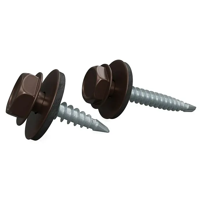Metdach Schrauben (Braun, Ø x L: 4,8 x 35 mm, 50 Stk.)