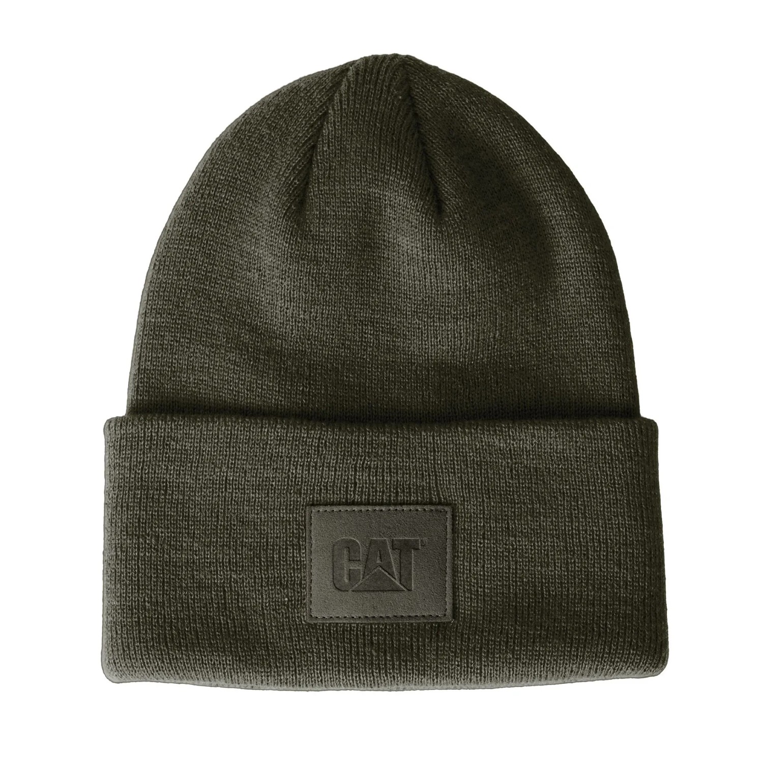 CAT Strickmützen 2er-Pack Moosgrün-Schwarz Acryl