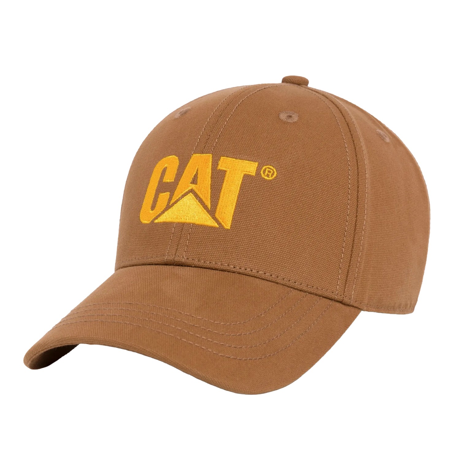 CAT Cap Flexfit Baumwolle Bronze Mittleres Profil