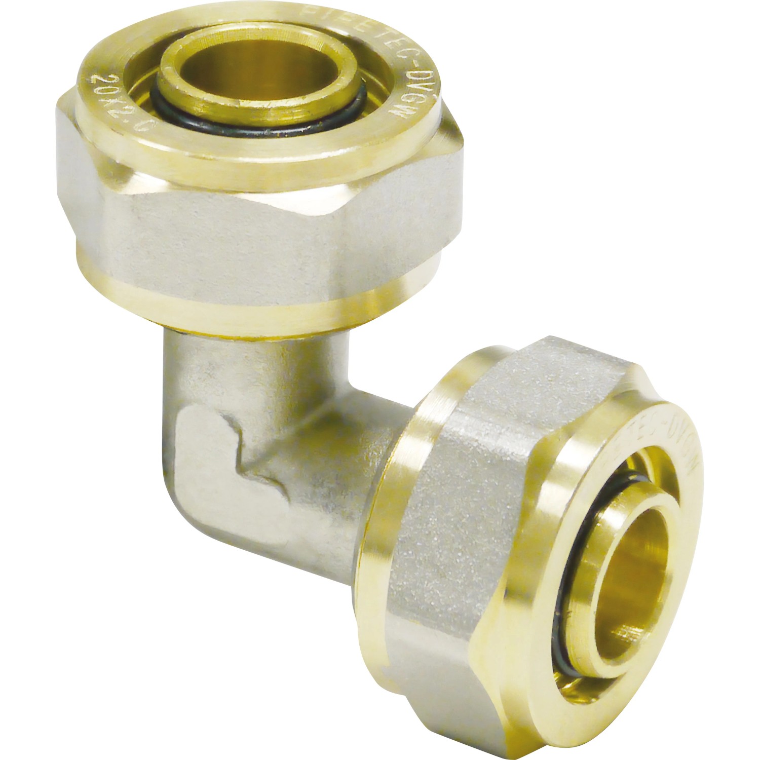 PIPETEC Gewinde-Fitting-Winkel 16 x 2 mm Messing
