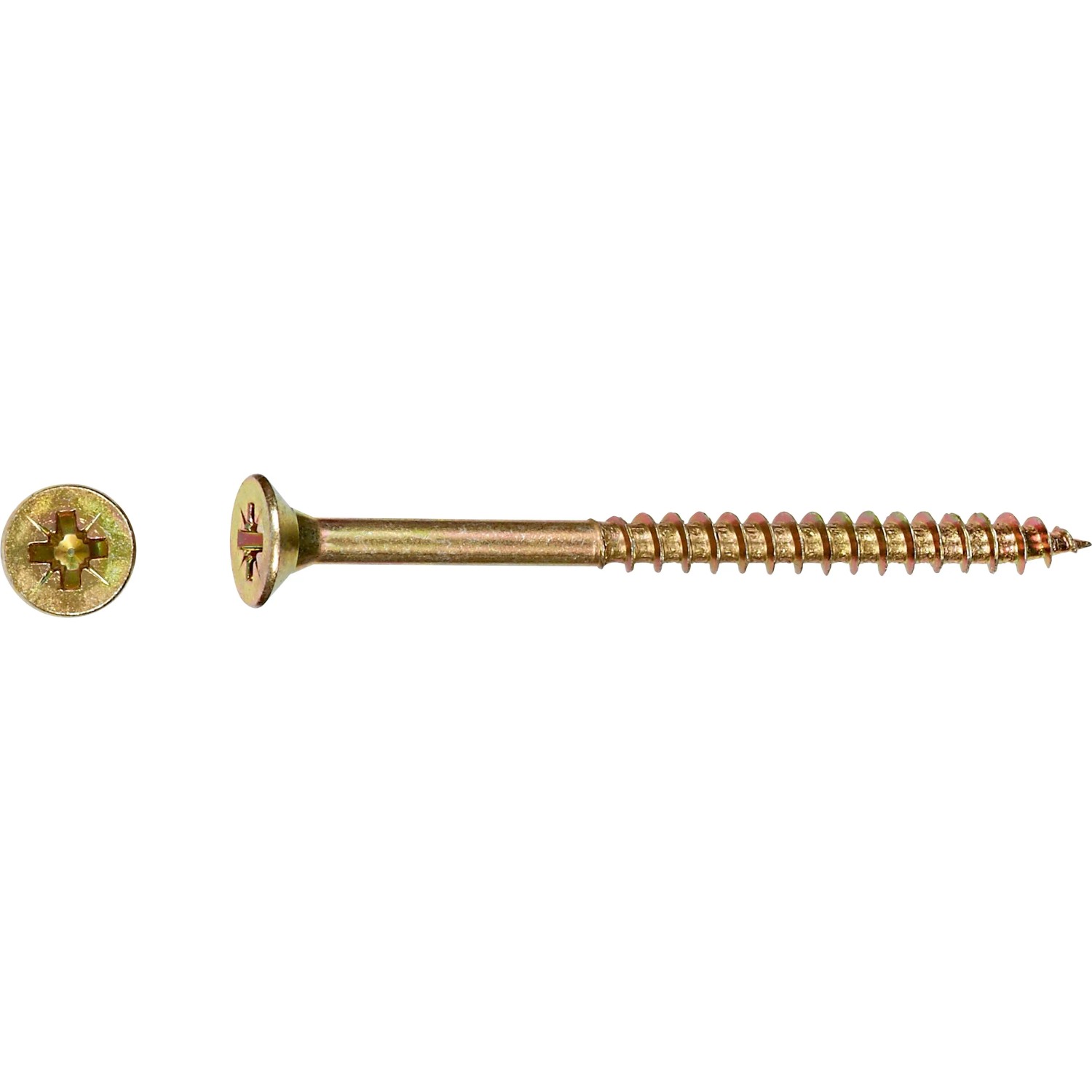 Universalschraube Ø 5,0 x 80 mm PZ2 Zinkgelb 300 Stück