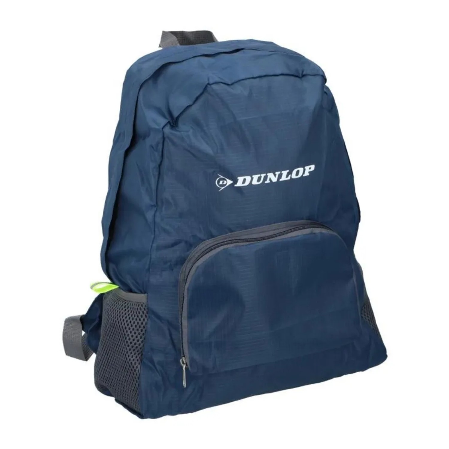 DUNLOP Faltbarer Rucksack 30x15x42cm Dunkelblau Leicht Kompakt Tragbar Faltbar Camping Alltag Belastbar 10kg Praktisch Mobil Robust Vielseitig