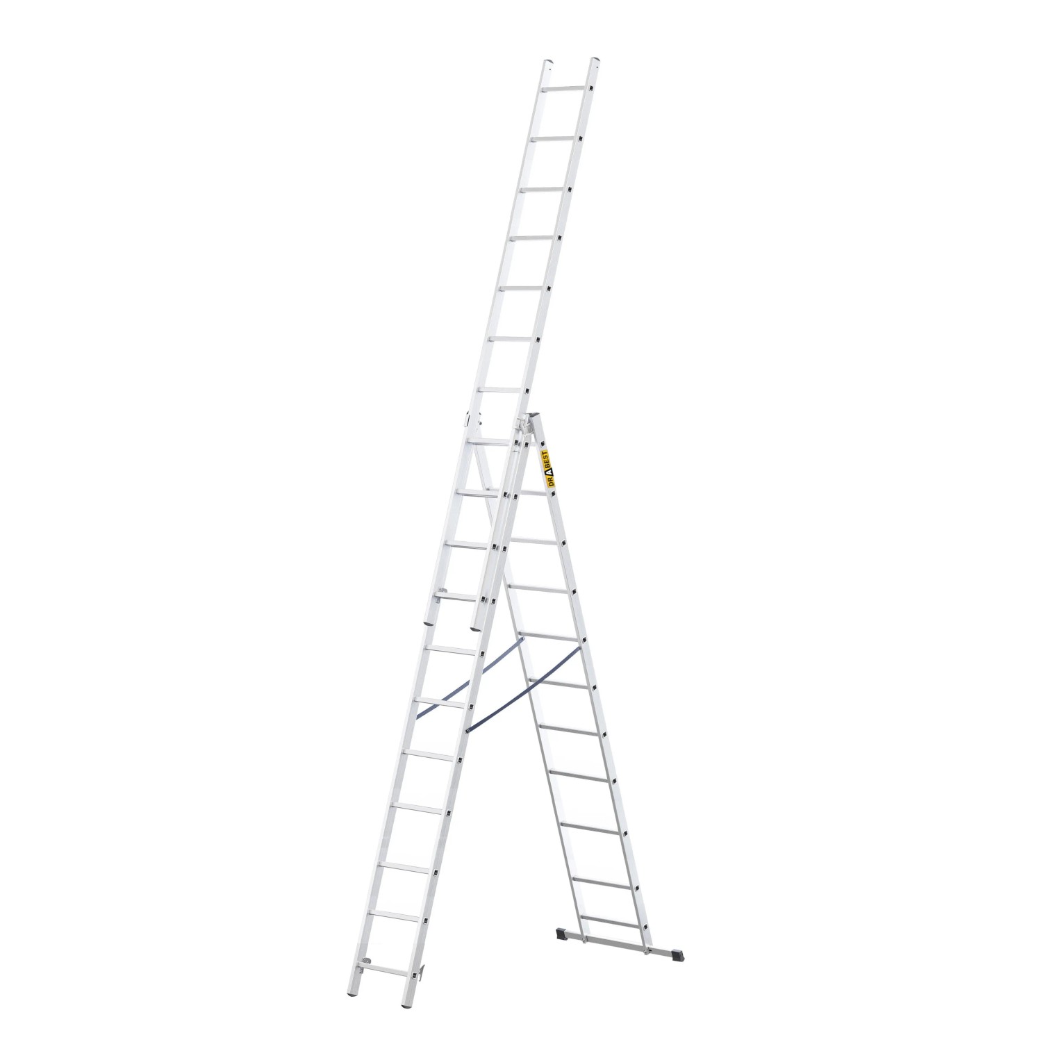 DRABEST Aluminium Multifunktionsleiter 3x11 Für Den Industriellen Einsatz 150 KG