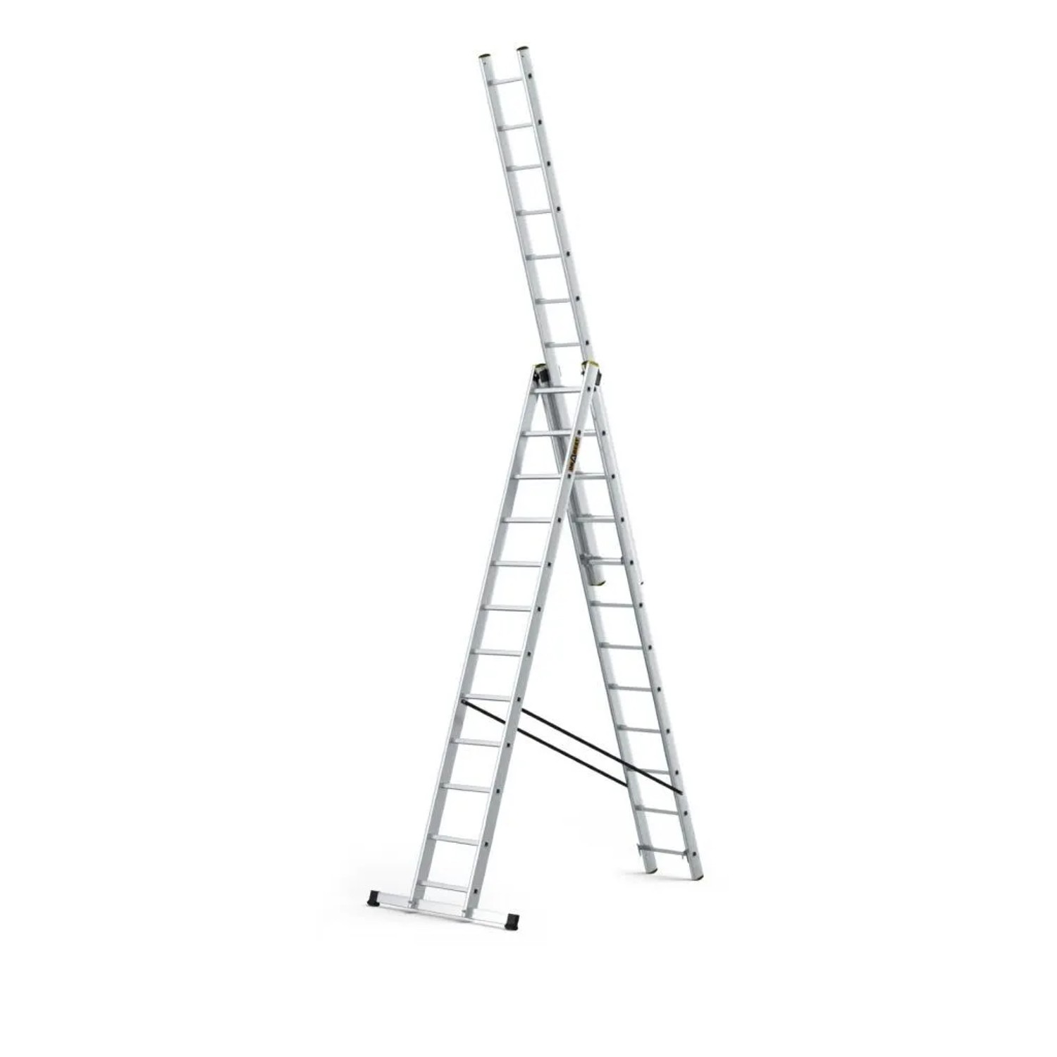 DRABEST Aluminium Multifunktionsleiter PRO 3x12 Tragfähigkeit 150 kg