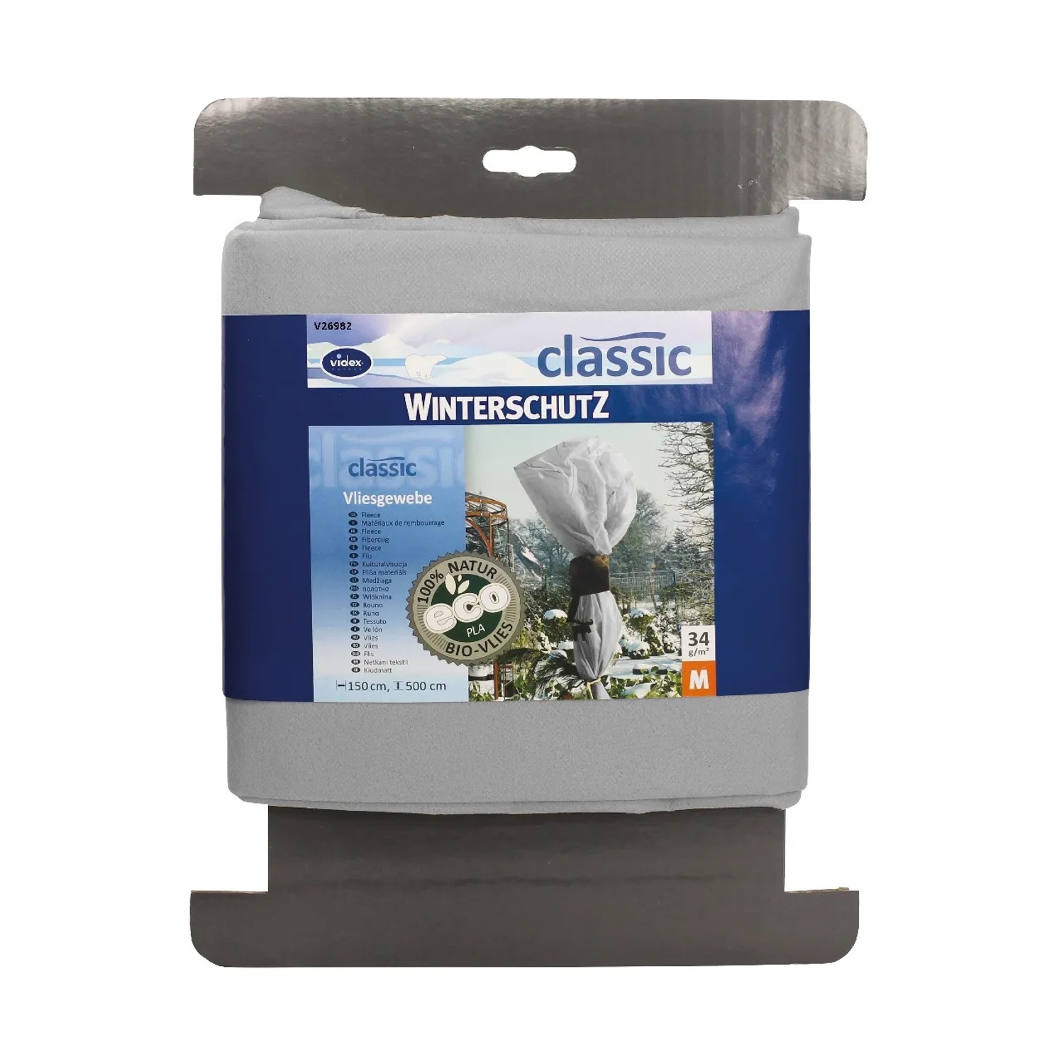 Videx Garden Winterschutz-Vlies 34 g/m² Grau 150 mm x 500 mm