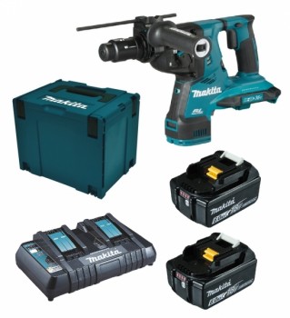 Makita DHR283G2JU 2x BL1860B 6Ah Akku + DC18RD