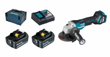 Makita DGA517RMJ 2x 4Ah Akku + Ladegerät