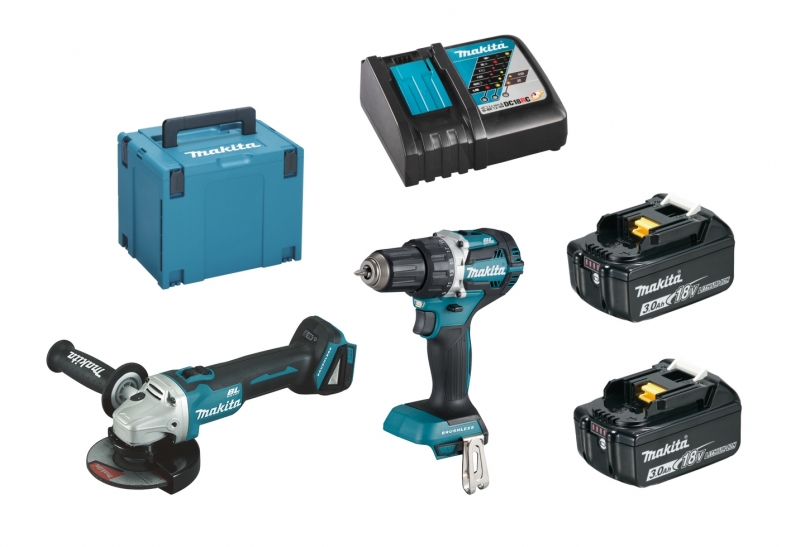 Makita Combo-Kit DGA504RFJ + DDF484Z Bild 2