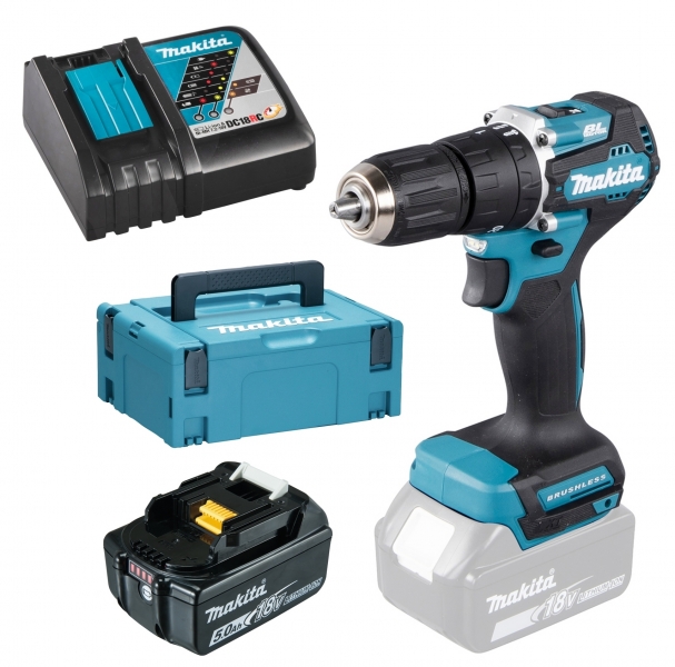 Makita DHP487RT1J 1x 5Ah Akku + Ladegerät Bild 2