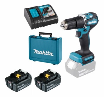 Makita DHP487RTE 2x 5Ah Akku + Ladegerät