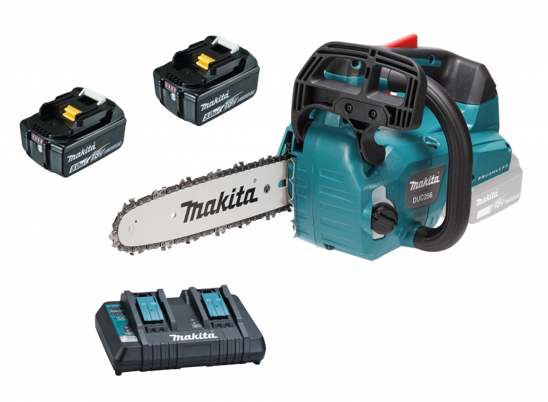 Makita DUC256PT2 2x 5Ah Akku + 2-fach Ladegerät Bild 2
