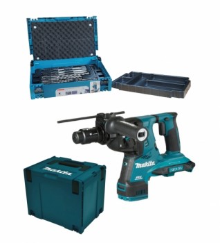 Makita DHR281ZJ im MAKPAC inkl. Einlage + E-17790 SDS-plus Bohrer + Meißelset 17-tlg.