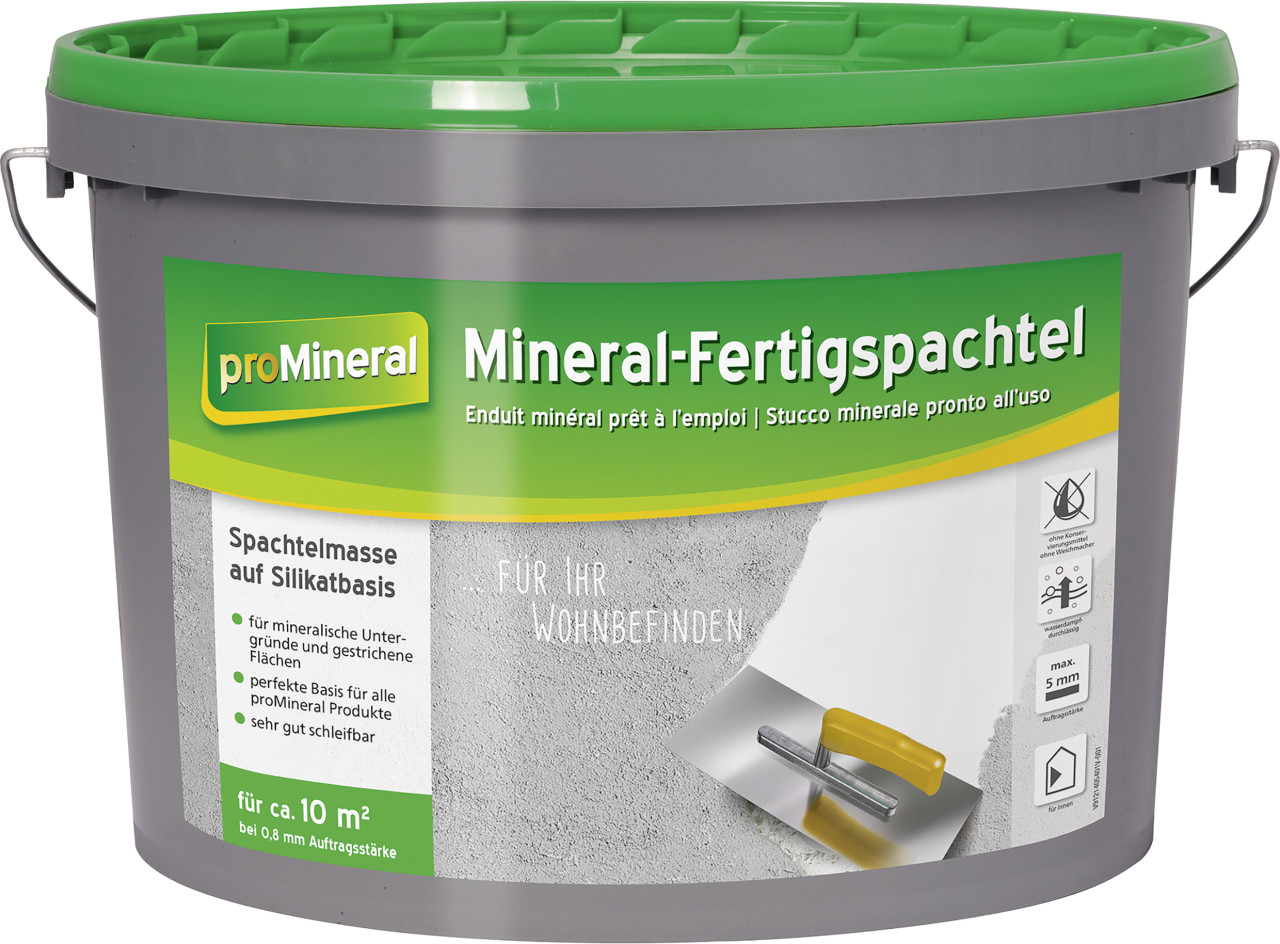 proMineral Mineral-Fertigspachtel weiß 15 kg