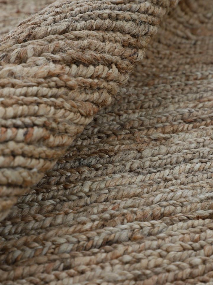 carpetfine Teppich Nala, Juteteppich aus Naturfaser, rund, Höhe: 9 mm, aus 100% Jute, viele Größen und Formen, quadratisch, rund, Läufer Bild 2