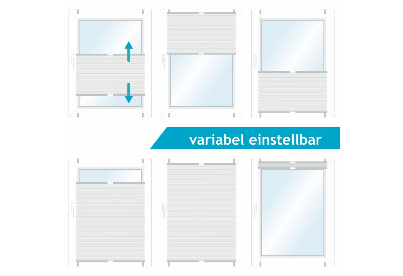 Good Life Wabenplissee Aris, ohne Bohren, Klemmfix, verdunkelnd, verspannt, verdunkelnd, ohne Bohren, verspannt, Klemmfix, Klemmfix - ohne Bohren, verdunkelnd Bild 3