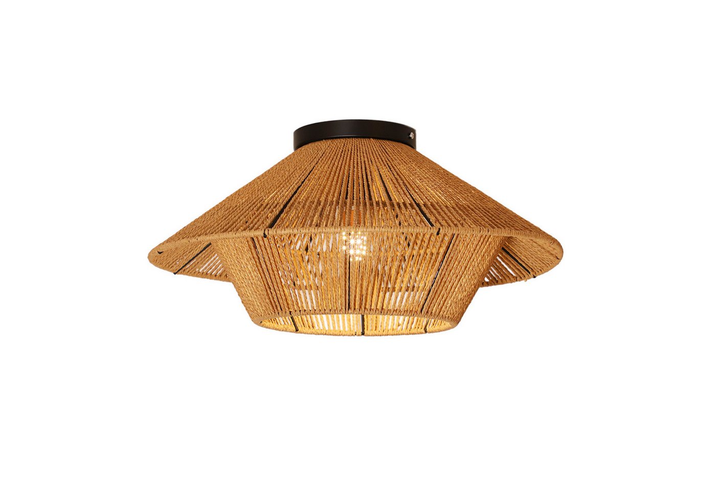 OTTO home Deckenleuchte Sillias, Ø 49 cm, ohne Leuchtmittel, Deckenlampe aus Sisal-Schnur gefertigt, E27-Fassung Bild 5