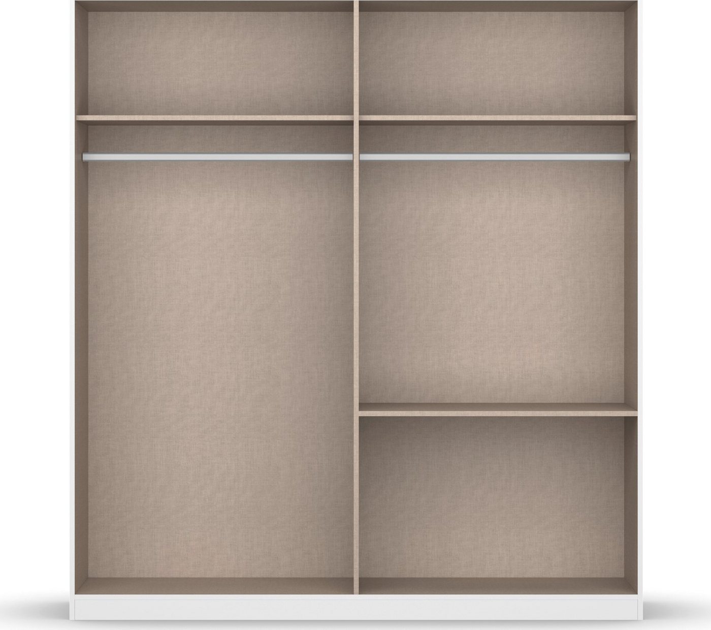 OTTO home Drehtürenschrank Kleiderschrank Schrank Garderobe Wäscheschrank CHALLENGER (Breite 181 cm, Höhen 197 cm) Metallgriffe in Graumetallic und geräumige Schubladen MADE IN GERMANY Bild 2