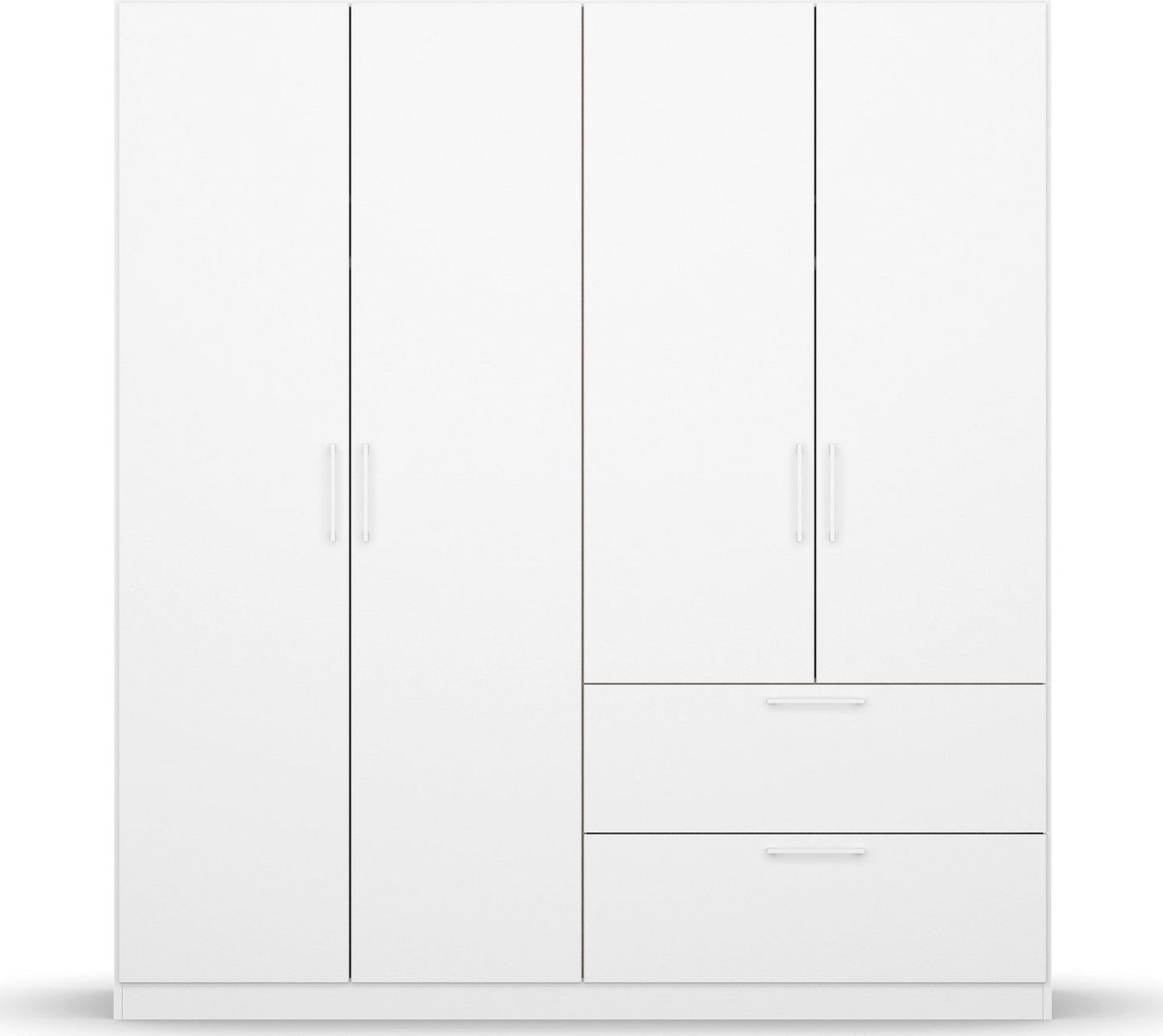 OTTO home Drehtürenschrank Kleiderschrank Schrank Garderobe Wäscheschrank CHALLENGER (Breite 181 cm, Höhen 197 cm) Metallgriffe in Graumetallic und geräumige Schubladen MADE IN GERMANY Bild 3