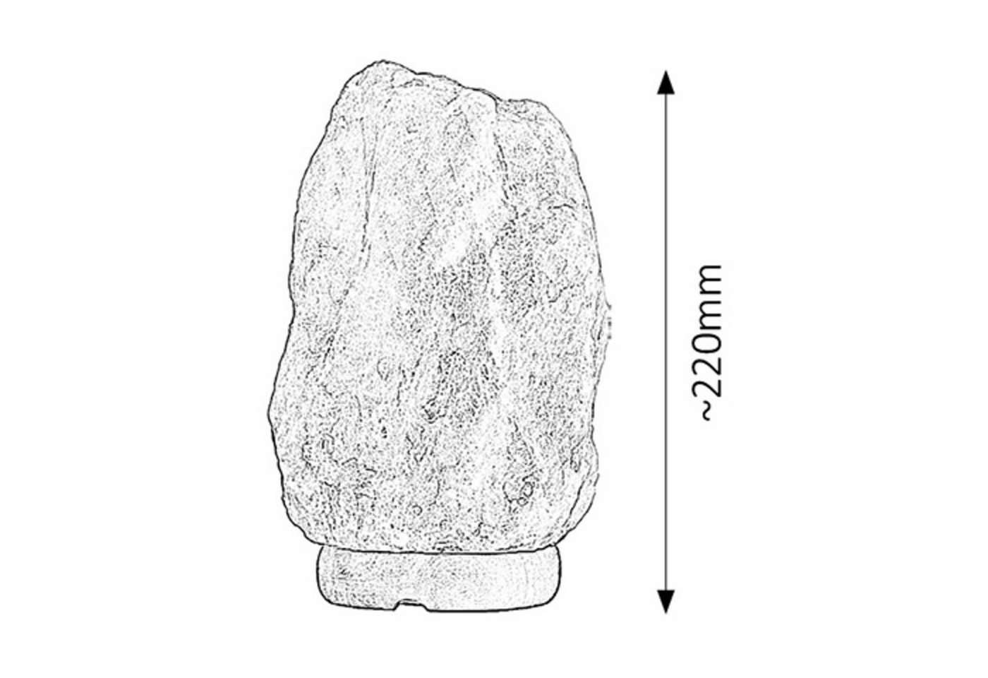 Rabalux Dekolicht dekorative Salzlampe Rock, Dekorativ, mediterraner Sti