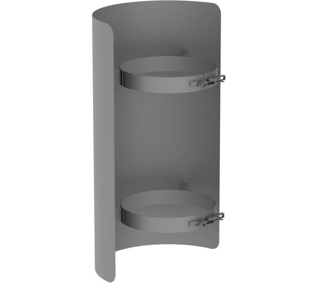 Feuercampus Ofenrohr Ø 150 mm Ofenrohr Strahlungsschutz - 50 cm - gussgrau, 150 mm