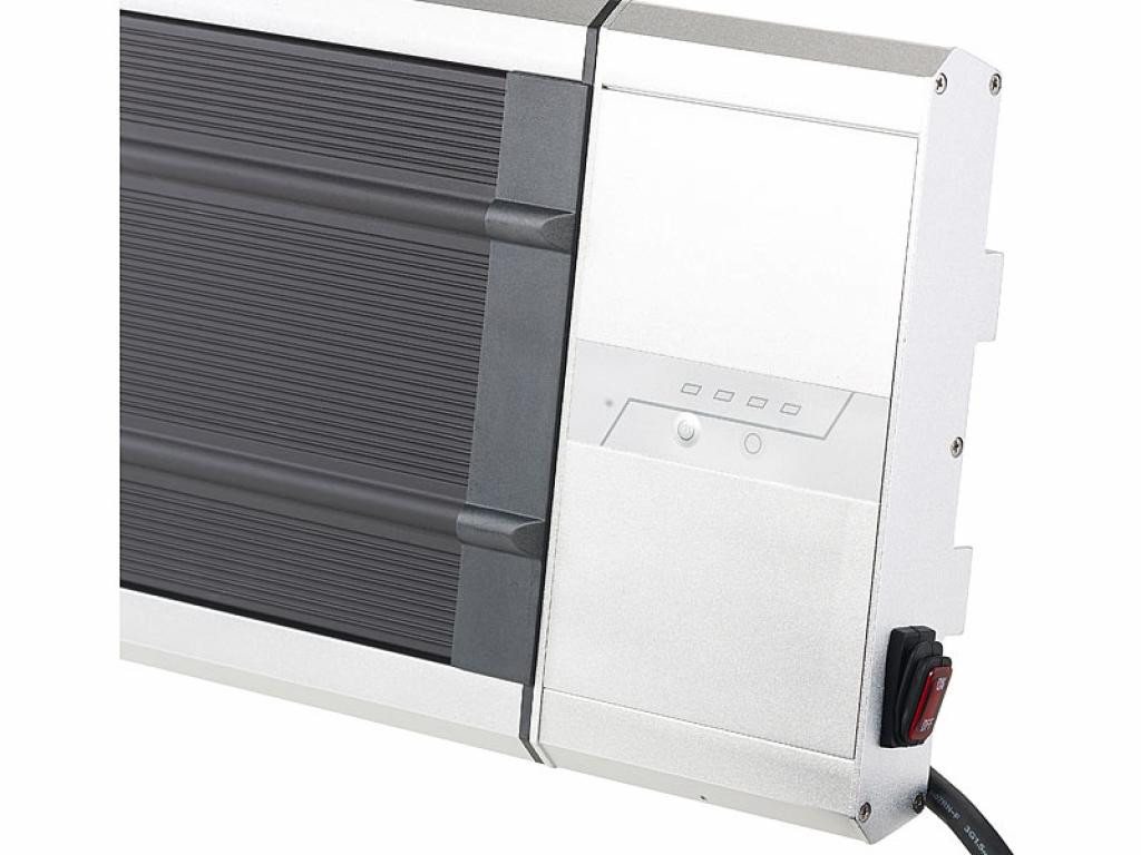 Semptec Heizstrahler Infrarot-Dunkelheizstrahler RA-324, 2400 W, Timer & Fernbedienung, 2400 W, zwei Heizstufen 1200W u. 2400W Bild 3