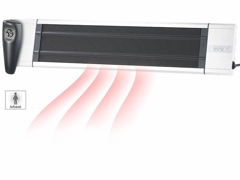 Semptec Heizstrahler Infrarot-Dunkelheizstrahler RA-324, 2400 W, Timer & Fernbedienung, 2400 W, zwei Heizstufen 1200W u. 2400W Bild 5