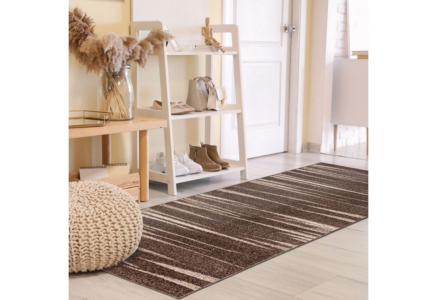 Mazovia Läufer Modern Abstrakt Braun Flur, Schlafzimmer, Diele, Fußbodenheizung Bild 5