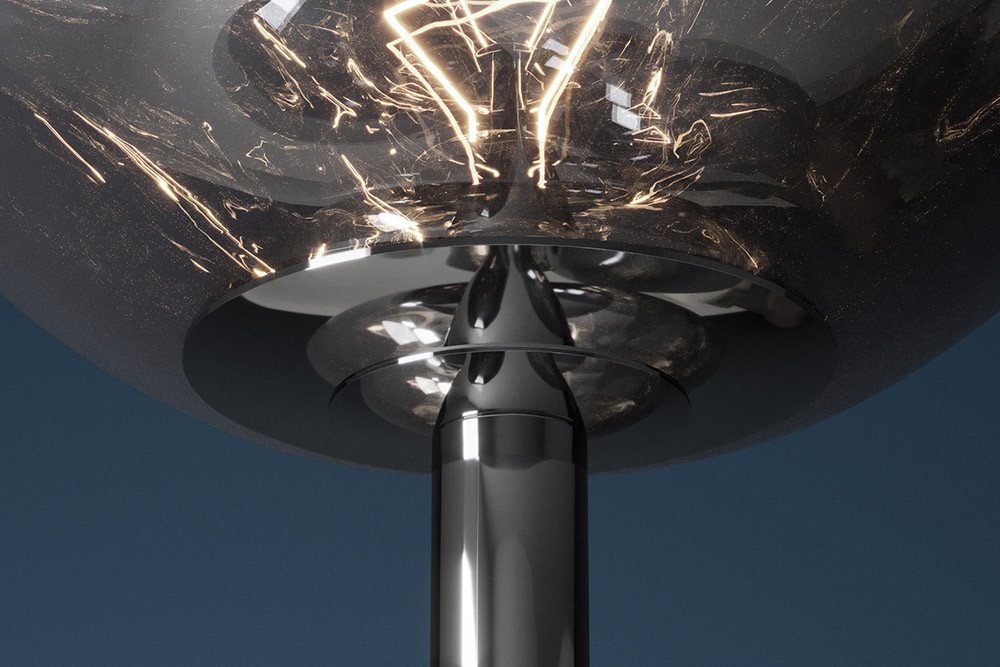 riess-ambiente Stehlampe LIQUID DIAMOND 170cm smoke – 7-flammige Kugelleuchte Glas/Metall, keine besonderen Funktionen, ohne Leuchtmittel, Design-Stehlampe mit Schirmen, dekorative Lichtquelle im Smoke-Finish Bild 2