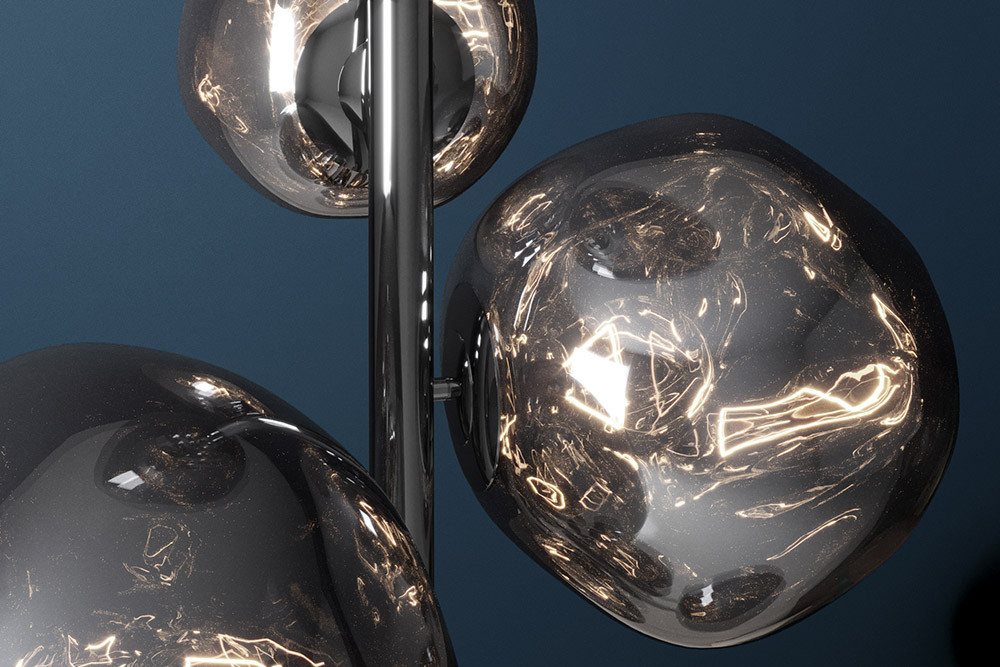 riess-ambiente Stehlampe LIQUID DIAMOND 170cm smoke – 7-flammige Kugelleuchte Glas/Metall, keine besonderen Funktionen, ohne Leuchtmittel, Design-Stehlampe mit Schirmen, dekorative Lichtquelle im Smoke-Finish Bild 4
