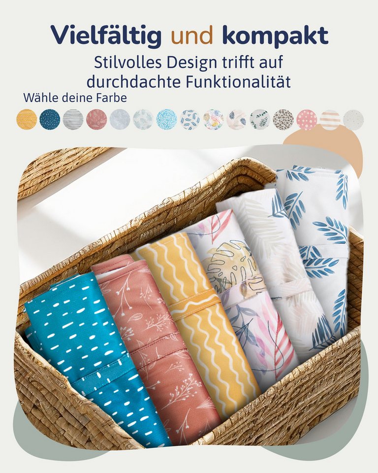 Hinzling Wickelauflage Baby Wickelunterlage für unterwegs – moderne Wickeltisch Auflage Bild 2