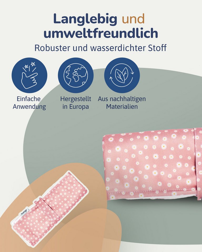 Hinzling Wickelauflage Baby Wickelunterlage für unterwegs – moderne Wickeltisch Auflage Bild 4