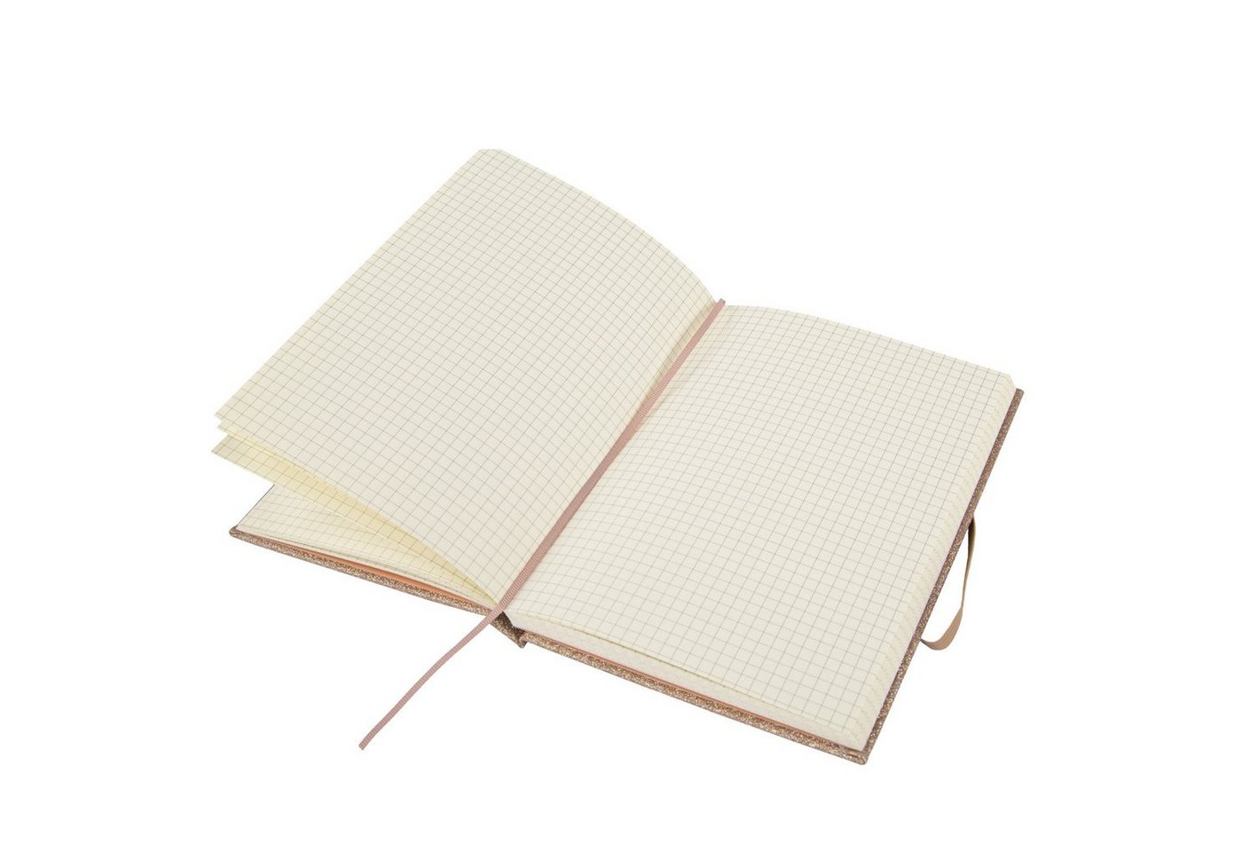 Idena Notizbuch Notizbuch Glitter champagner - kariert, 100 g/m² Bild 4