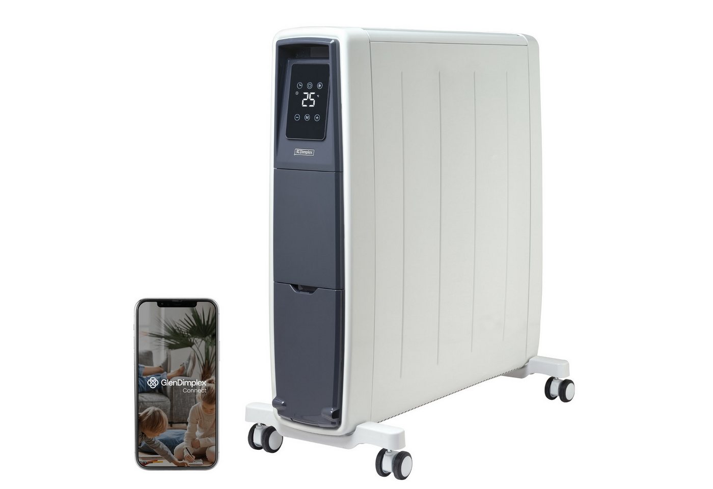 Dimplex Elektro-Heizkörper Dimplex FUTURAD Ölfreier Radiator 2000 W, Elektroheizkörper mit App, 6