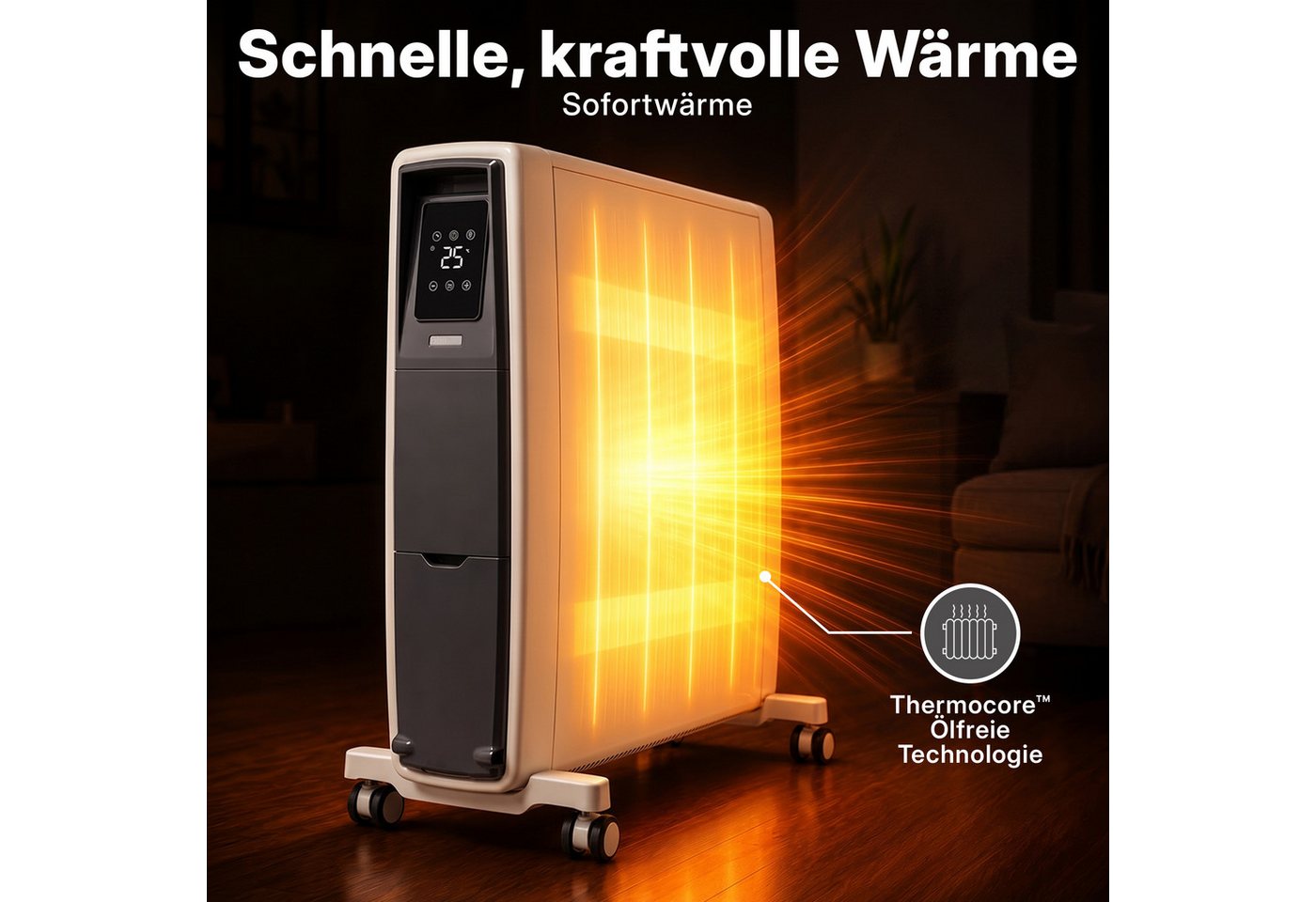 Dimplex Elektro-Heizkörper Dimplex FUTURAD Ölfreier Radiator 2000 W, Elektroheizkörper mit App, 6 Bild 2
