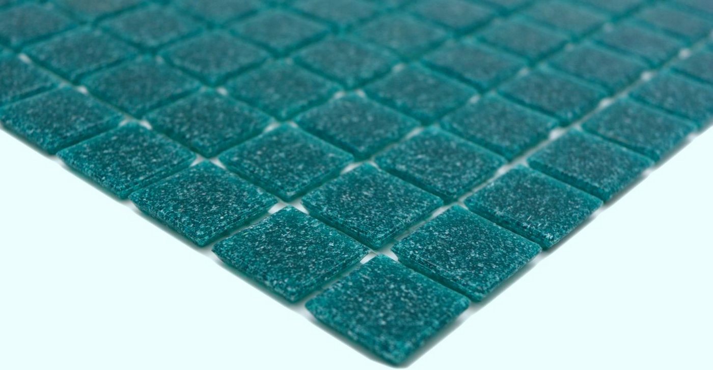 Mosani Mosaikfliesen Glasmosaik Mosaik Fliesen dunkel türkis grün Fliesenspiegel Küche