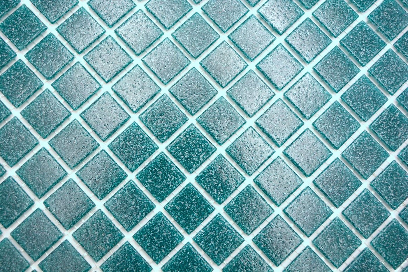 Mosani Mosaikfliesen Glasmosaik Mosaik Fliesen dunkel türkis grün Fliesenspiegel Küche Bild 3