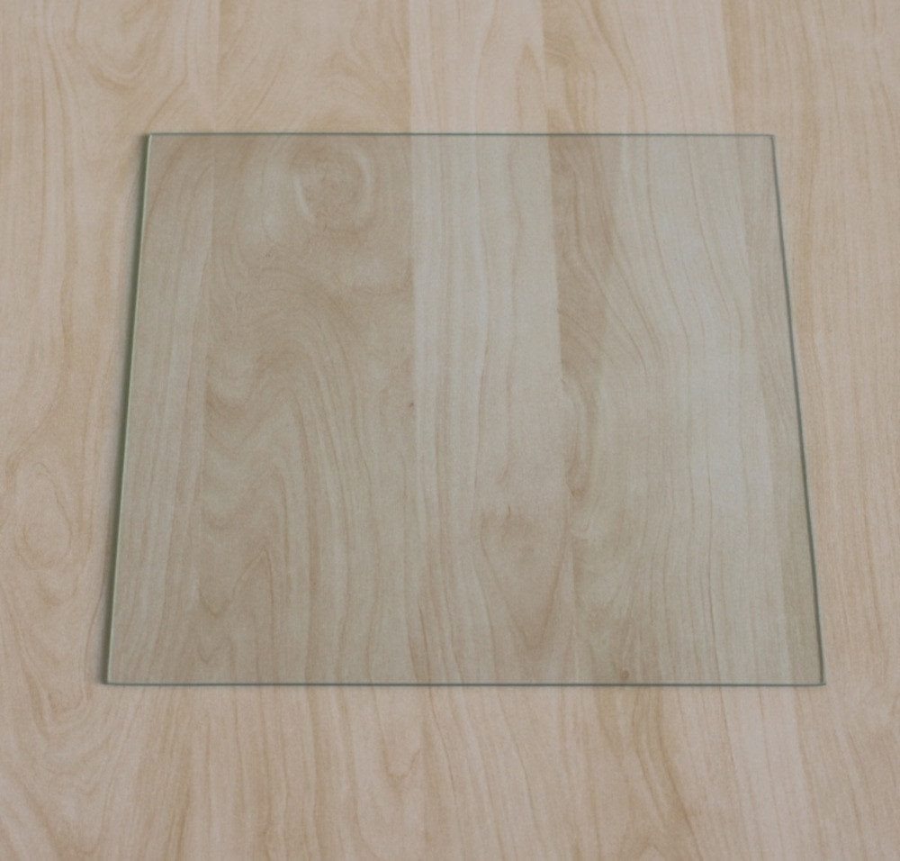 ECOfoxx Bodenschutzplatte Quadrat 110x110cm - Funkenschutzplatte mit Dichtlippe, Form: Quadrat, mit Silikondichtung (zur Selbstmontage), Klarglas 1100x1100mm