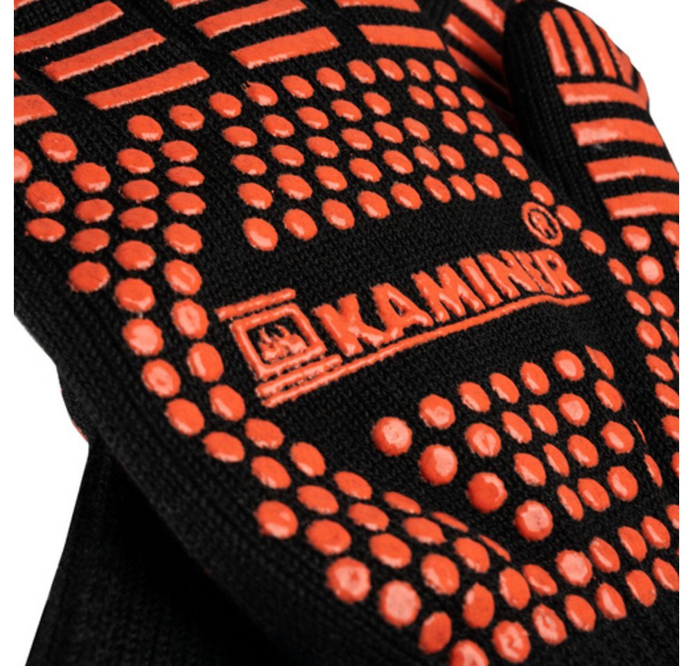 Kaminer Grillhandschuhe Hitzebeständige Handschuhe, (Spar-Set, hitzebeständig), Perfekt für Grill, Kamin, Backofen oder Lagerfeuer Bild 3