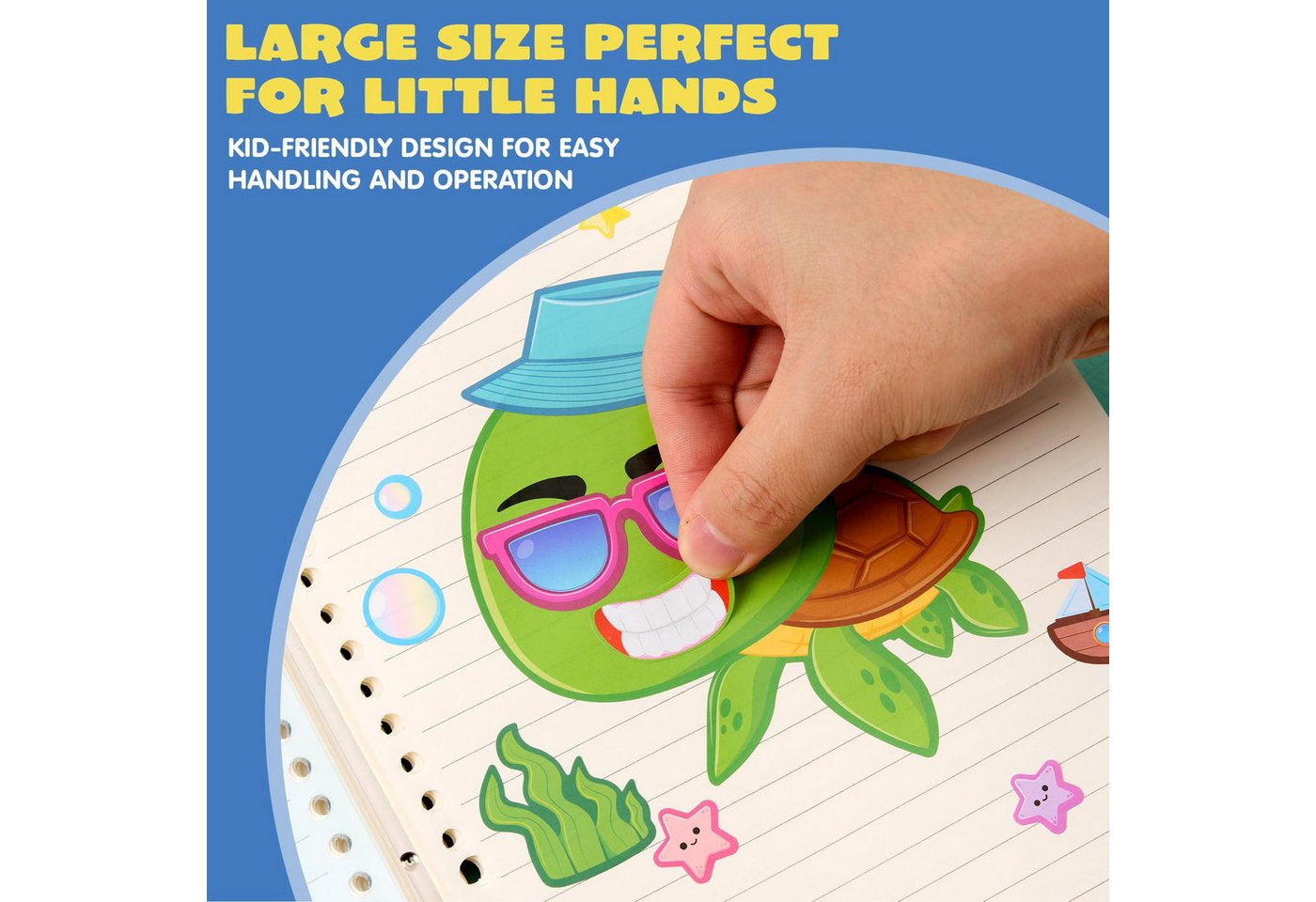 JOYIN Sticker JOYIN 24 PCS 15.2 * 22.8cm, Make-a-Gesicht Aufkleber Blätter Bild 5