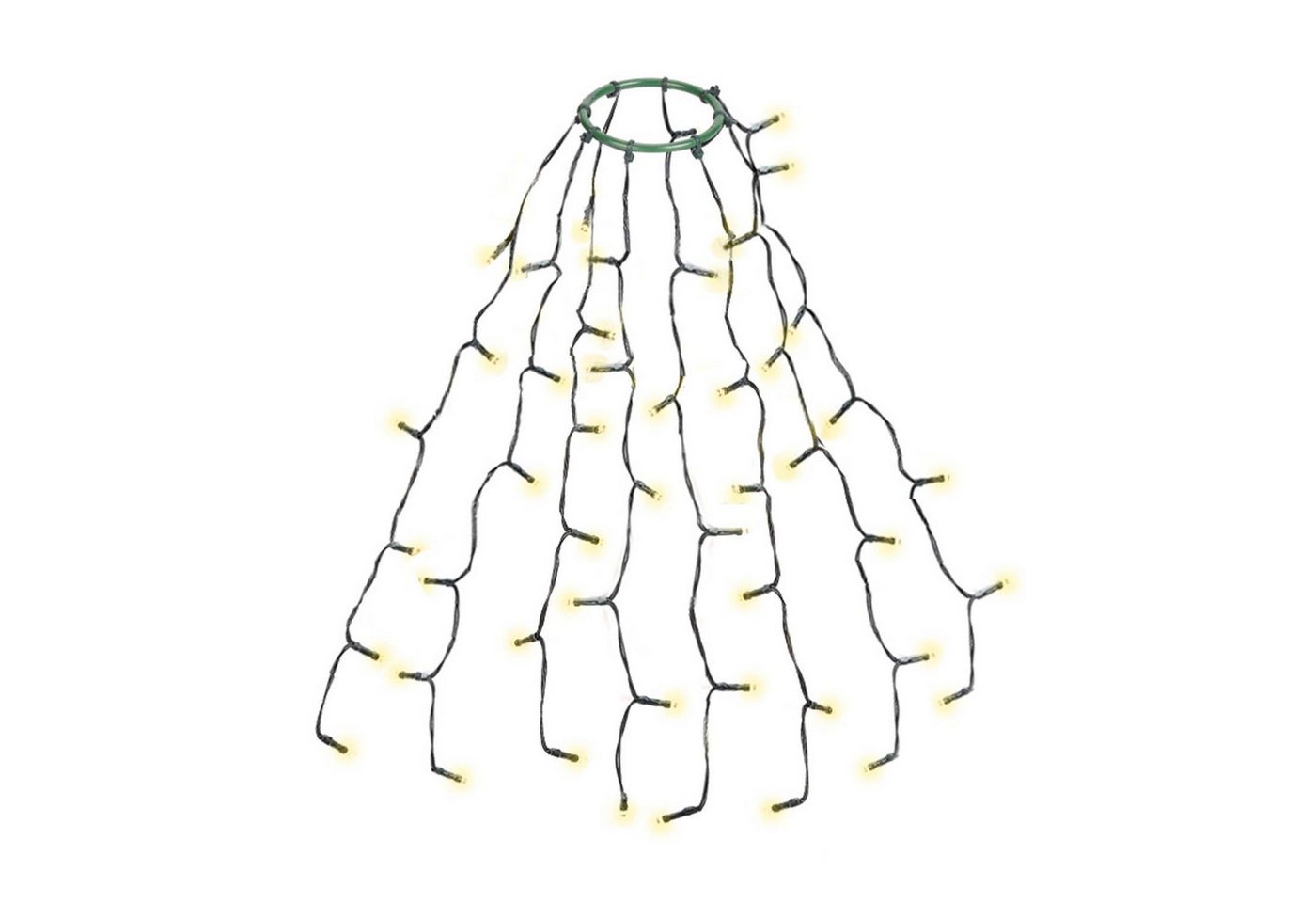 Salcar LED-Lichterkette LED Lichterkette Weihnachtsbaum mit Ring weihnachtsbaumbeleuchtung, Weihnachtsbeleuchtung für 60cm / 90cm / 120cm Tannenbaum